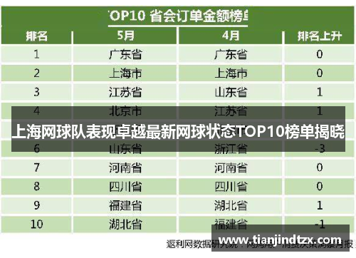 上海网球队表现卓越最新网球状态TOP10榜单揭晓